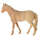 Cavallo in piedi presepe Montano Cirmolo legno naturale 12 cm s4