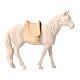 Selle pour cheval crèche de montagne en pin des Alpes naturel 10 cm s2