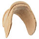 Selle pour cheval crèche de montagne en pin des Alpes naturel 10 cm s5