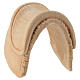 Saddle for horse standing in Mountain pine natural wood 10 cm nativity s3