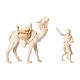 Sattel für stehendes Kamel, für 10 cm Grödner Krippe, Linie Montano Cirmolo, aus Naturholz s1