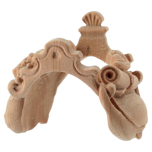 Silla para camello de pie belén Montano Cembro madera natural 10 cm 6