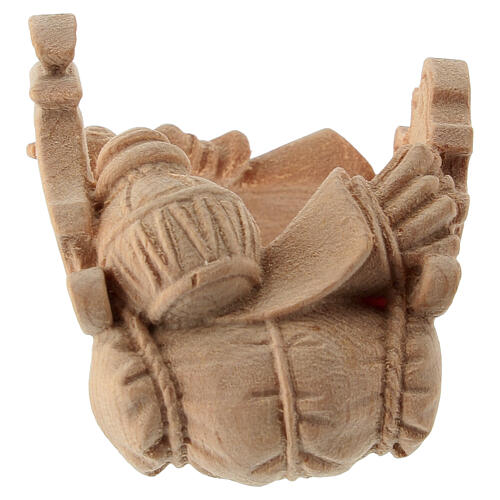 Selle pour chameau crèche de montagne en pin des Alpes naturel 10 cm 1