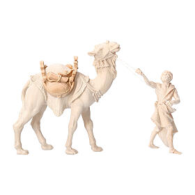 Saddle for standing camel in Mountain Pine in natural wood 10 cm nativity