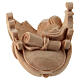 Saddle for standing camel in Mountain Pine in natural wood 10 cm nativity s5