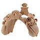 Saddle for standing camel in Mountain Pine in natural wood 10 cm nativity s6