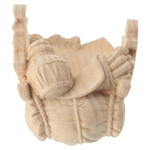Saddle for camel for 12 cm Mountain Nativity Scene, natural Swiss pinewood 4