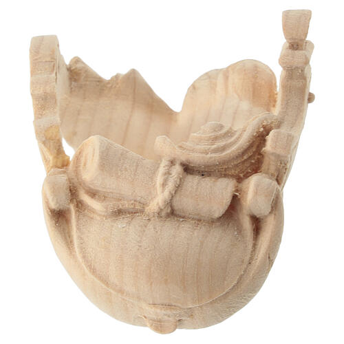 Sella per cammello in piedi presepe Montano Cirmolo legno naturale 12 cm 2