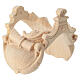 Saddle for standing camel in Mountain Pine in natural wood 12 cm nativity s1
