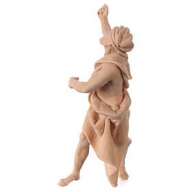 Standing camel driver, Mountain Pine natural wood 10 cm nativity