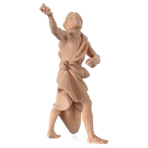 Standing camel driver, Mountain Pine natural wood 10 cm nativity 3