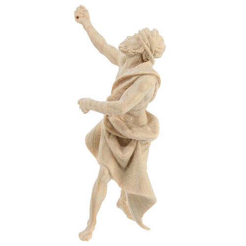 Standing camel driver, Mountain Pine natural wood 12 cm nativity 3