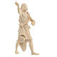 Standing camel driver, Mountain Pine natural wood 12 cm nativity s2