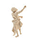 Standing camel driver, Mountain Pine natural wood 12 cm nativity s5