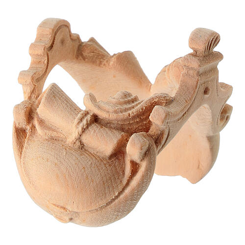 Chamelier et chameau 3 pcs pour crèche de montagne 12 cm en pin des Alpes naturel 6