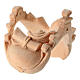 Chamelier et chameau 3 pcs pour crèche de montagne 12 cm en pin des Alpes naturel s6
