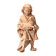 Child with lamb, Mountain Nativity Scene of Swiss pinewood with 10 cm characters s1