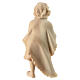 Menino com cordeiro presépio de montanha em pinheiro de cembro natural 10 cm s4