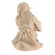 Girl praying on her knees in Mountain Pine in natural wood nativity 12 cm s4