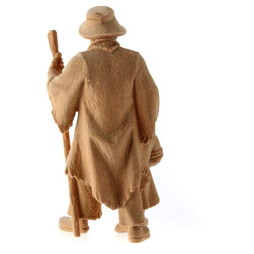 Pasterz z dziewczynką do szopki 10 cm, drewno naturalne 4