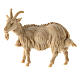 Pasterz doiący kozę do szopki 10 cm, naturalne drewno s4