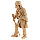 Old farmer with staff, Mountain Nativity Scene, natural Swiss pinewood, 10 cm characters s2