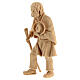 Anziano contadino con bastone presepe legno naturale Montano Cirmolo 10 cm s2