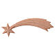 Stella cometa Montano Cirmolo legno naturale presepe 10 cm s1