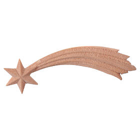 Gwiazda betlejemska z naturalnego drewna do szopki 10 cm