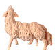 Schaf und Lämmchen, für 10 cm Grödner Krippe, Linie Montano Cirmolo, aus Naturholz s4