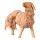 Pecora con agnello Montano Cirmolo legno naturale 12 cm presepe s2