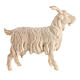 Goat, natural Swiss pinewood character for 10 cm Mountain Nativity Scene s1