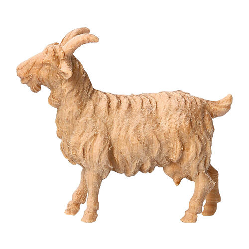 Goat, natural Swiss pinewood figurine for 12 cm Mountain Nativity Scene 1