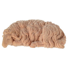 Schaf schlafend Kiefer Naturholz Krippe 10 cm