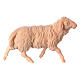 Schaf laufend Kiefer Krippe Naturholz, 10 cm s1