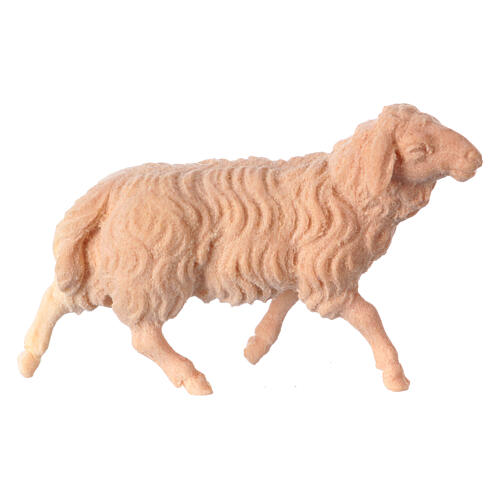 Running sheep nativity figurine natural stone pine wood 10 cm 1