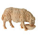 Drinking sheep for a 12 cm Mountain Nativity Scene in natural Swiss pinewood s2