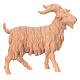 Caprone Montano Cirmolo legno naturale 10 cm presepe  s1
