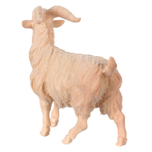 Billy goat for a 12 cm Mountain Nativity Scene in natural Swiss pinewood 2