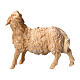 Goat looking to the left, natural Swiss pinewood, for Mountain Nativity Scene of 10 cm s1