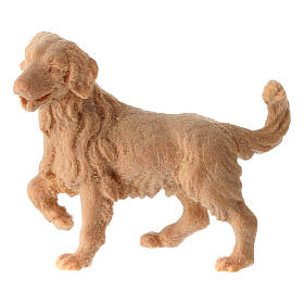 Weidender Hund Bergkiefer Naturholz Krippe, 10 cm