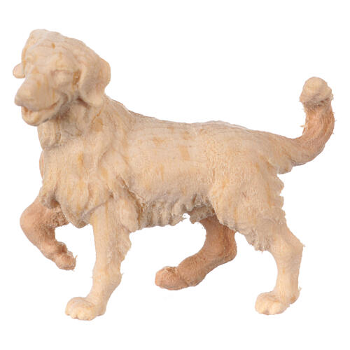 Chien berger en pin cembro naturel crèche de montagne 12 cm 1