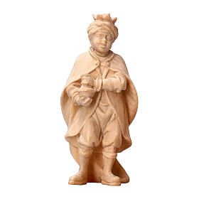 Younh Moor singer of natural Swiss pinewood for Mountain Nativity Scene with 12 cm figurines