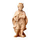 Piccolo cantore moro presepe Montano Cirmolo legno naturale 12 cm s1