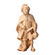 Young singer with incense, figurine of natural Swiss pinewood for Mountain Nativity Scene of 10 cm s1