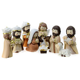 Resin Nativity Scene, baby style, set of 11