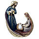Holy Family nativity scene colored resin 20x15x10 cm modern s1