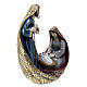 Holy Family nativity scene colored resin 20x15x10 cm modern s3