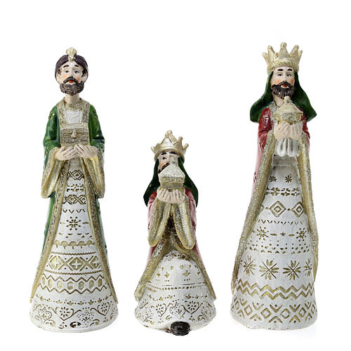 Set Natività e Re Magi 20 cm presepe resina 3