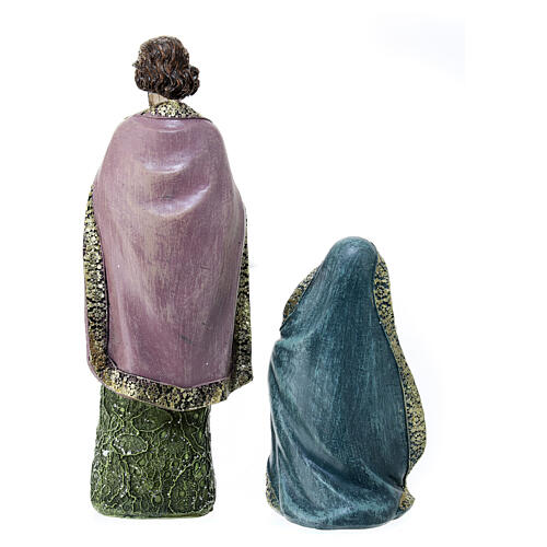 Nativity set with Wise Men of 20 cm, colourful resin 4